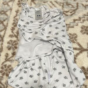 Halo White SleepSack with Gray Sheep Print